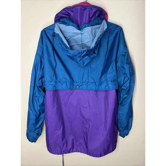 COLUMBIA Women's Large Teal Purple Colorblock Full Zip Jacket Lined Radial Sleev - Picture 4 of 10